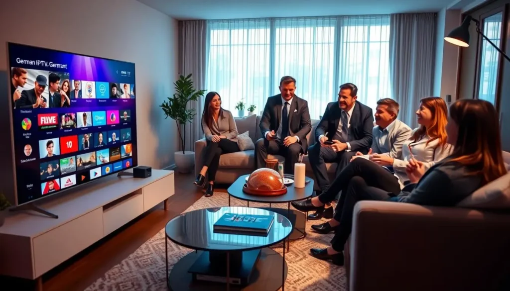 Deutsch IPTV mit klarer Kanalübersicht