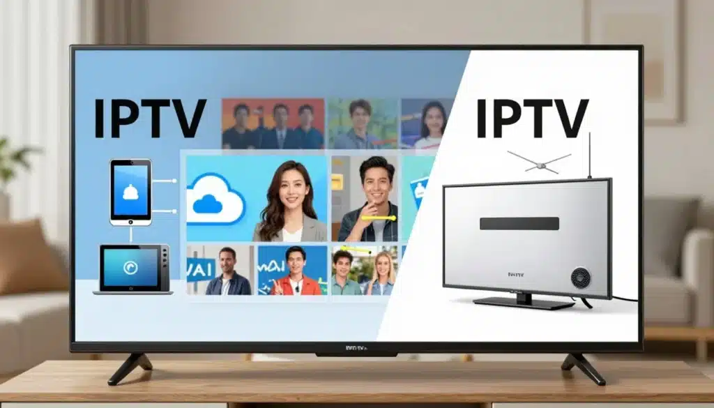 IPTV und Internetfernsehen auf einem Fernseher erklärt